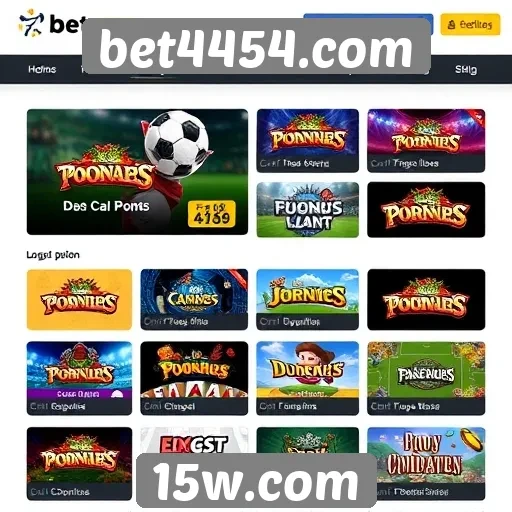 Opcões de jogos disponíveis na plataforma bet4454.com