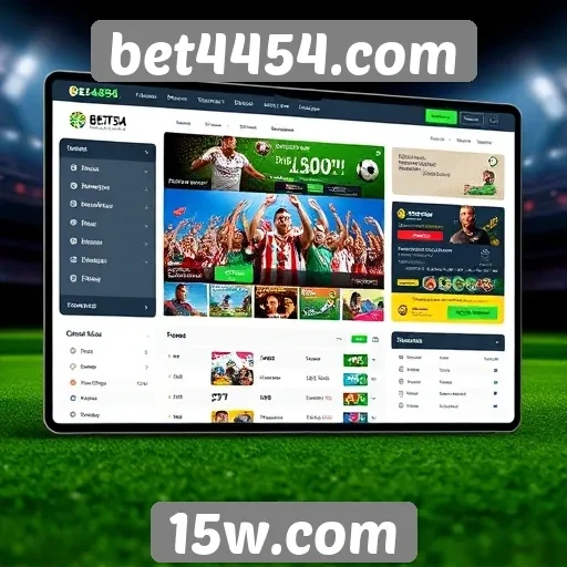 Análise da interface de usuário do site bet4454.com